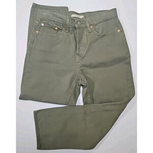 Levi's Wedgie Straight High Waisted Green Women's Size 30 x 26 Jeans